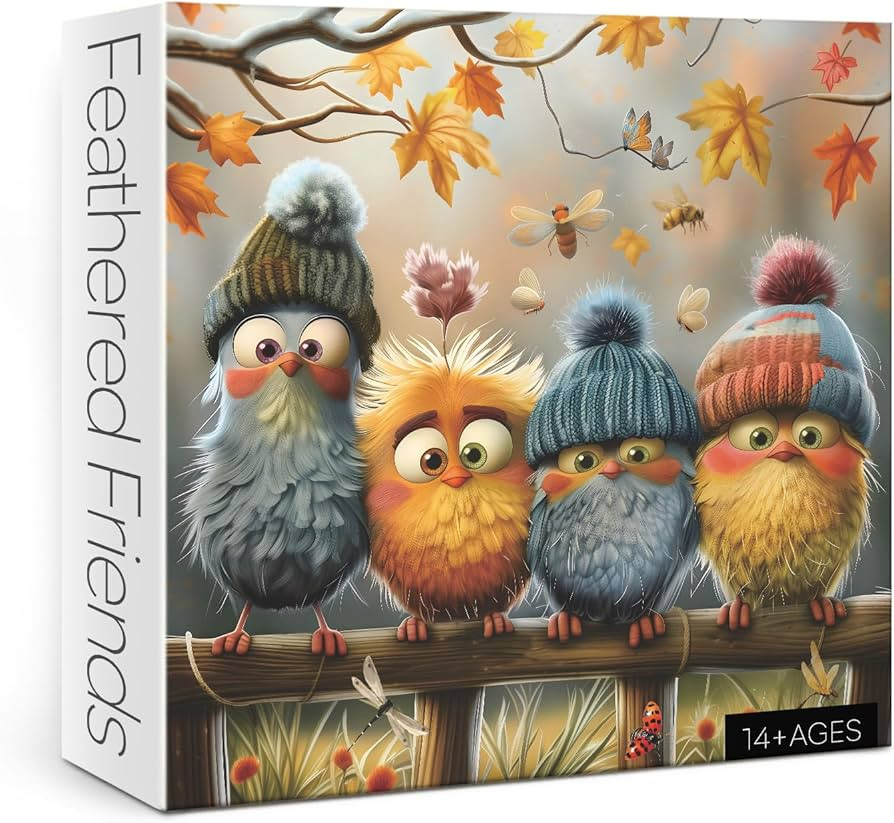 Autumn Bird Puzzles for Adults 1000 Piece Nature, Pretty Fall Landscape Art Jigsaw Puzzles Plant,... | Amazon (US)