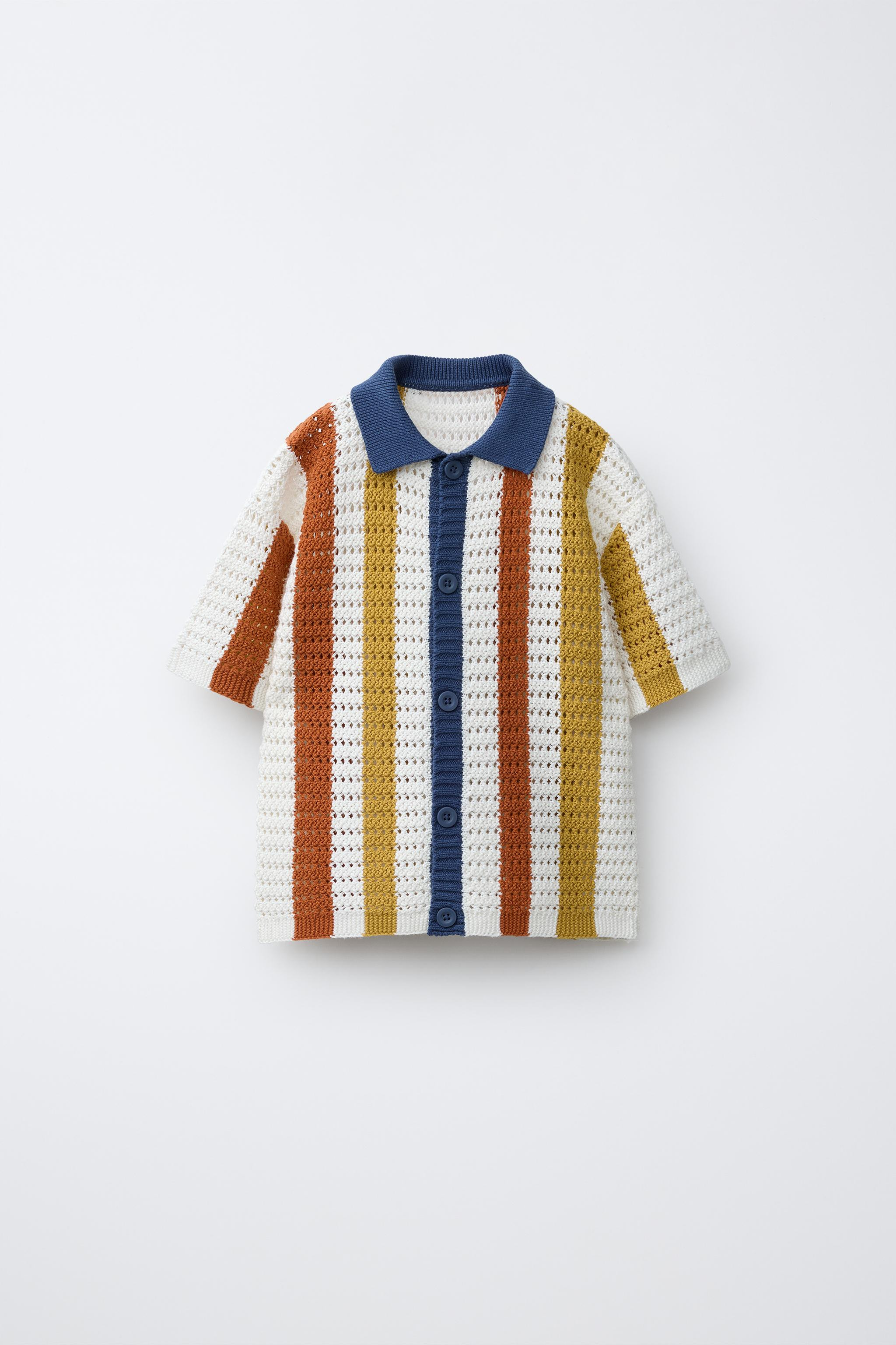 STRIPED KNIT SHIRT | Zara US