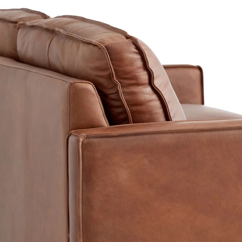 Cascades 59'' Genuine Leather Loveseat | Wayfair North America