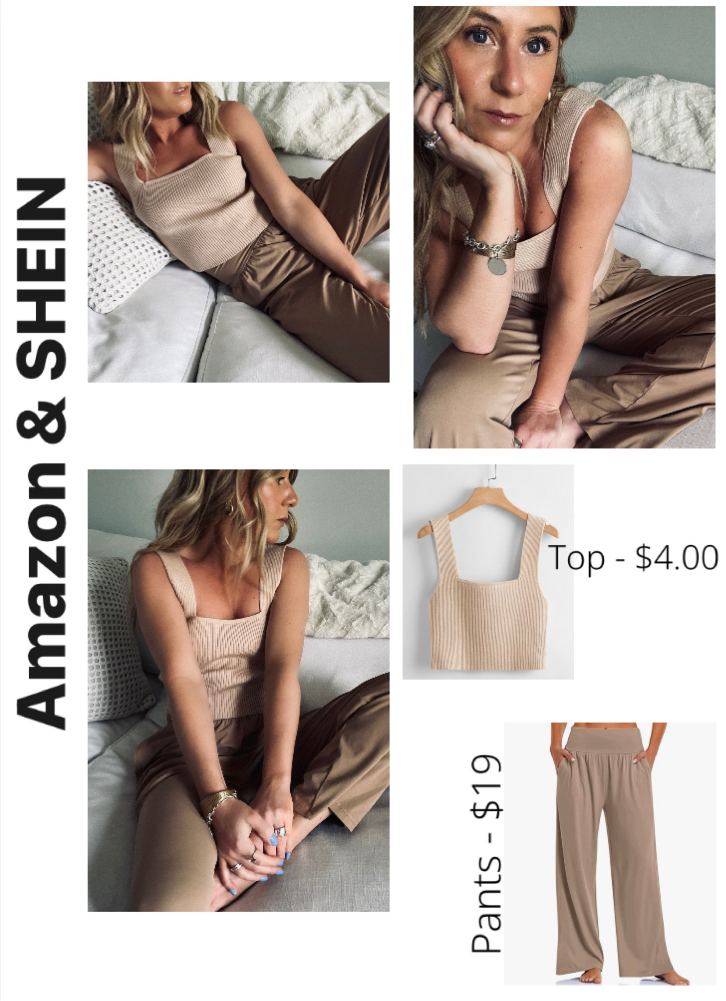 entire comfy outfit under $25! 💕
•
•
DLOODA Womens Wide Leg Pants Loose Yoga Sweatpants Comfy Lounge Pajama
Casual Flowy Palazzo Pants with Pockets - Color: Dusty Rose (size S) - $18.99
•
SHEIN EZwear Solid Ribbed Knit Top - Color: Beige (size S) - $4.00
••••••••••••••••••••••••••••••••••••••••••••••••••••••••••••••••••••
spring outfits, amazon fashion, amazon pants, yoga pants,
ribbed top, ribbed tops, spring tops, shein, shein tops,
spring fashion, minimal style, minimal outfits

#LTKsalealert #LTKFind #LTKunder50