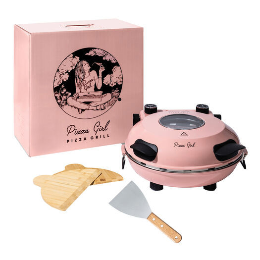 Pizza Girl Pink Tabletop Pizza Grill with Scraper by World Market | World Market