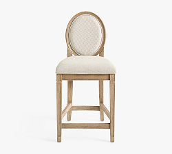 Sausalito Upholstered Stool | Pottery Barn (US)