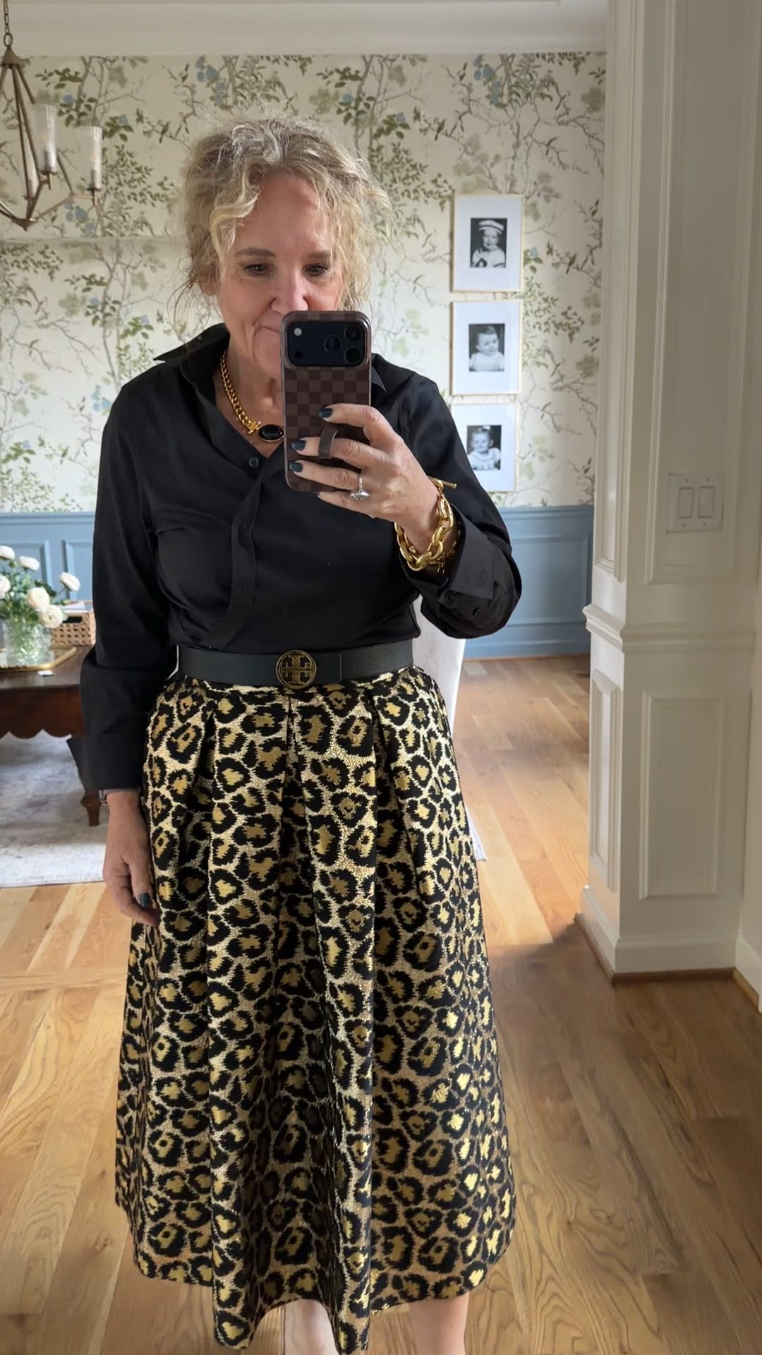 Sunday style 
@boden skirt size 8 petite on sale 
@chicos nice iron blouse size 1.0
@julievos

Leopard print skirt 

#LTKstorytime #LTKOver40 #LTKPetite
