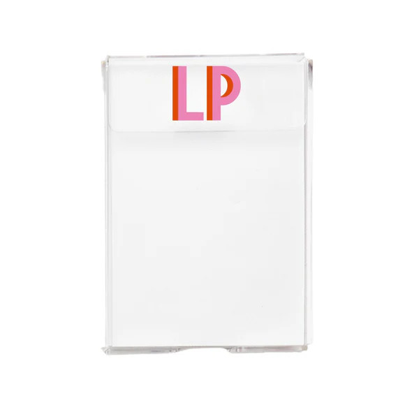 Acrylic Notepad Holder | Sprinkled With Pink