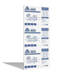 RMAX Pro Select R-Matte Plus-3, 1 in. x 48 in. x 8 ft. R-6.0 ISO Rigid Foam Board Insulation 6379... | The Home Depot