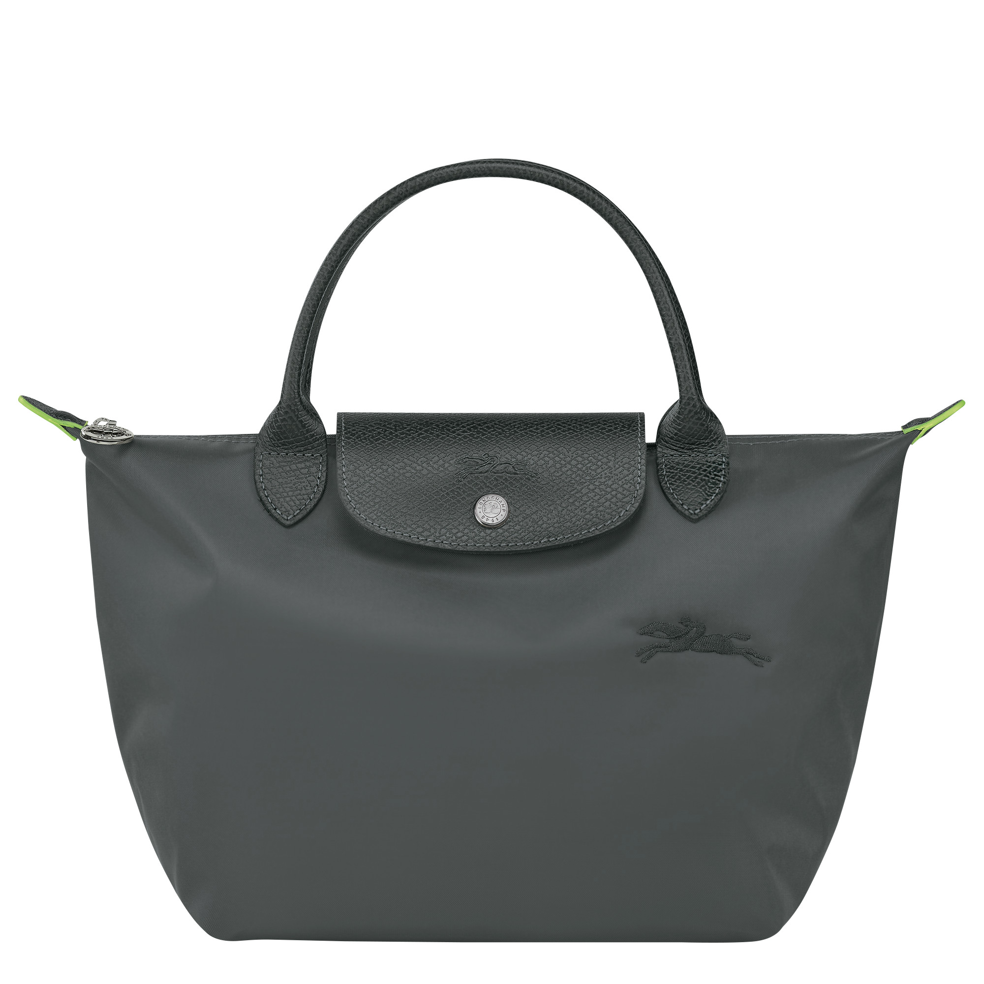 Le Pliage Green S Handbag Graphite - Recycled canvas | Longchamp US | Longchamp