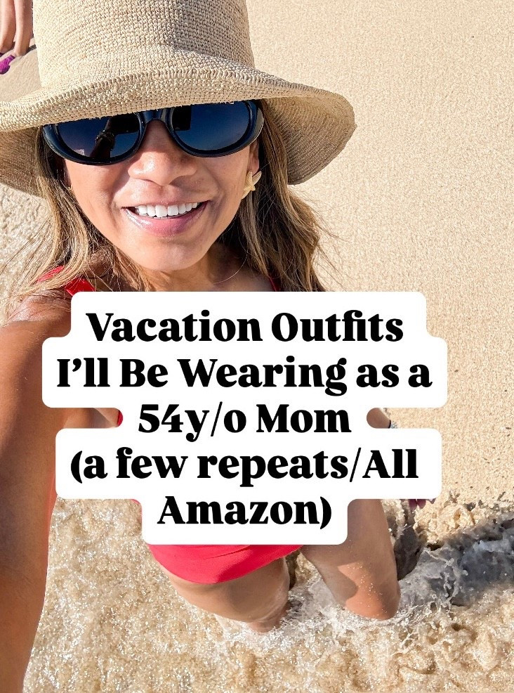 I’m 5’2” 118#ish for reference
Everything in size small tts.
Black swimsuit in small tts.
White swimsuit comes with removable strap -in small tts has great back coverage.
Shoes/sandals all fit tts.

Vacation outfits, resort wear, spring break, swim cover up, Amazon finds, fashion over 40, over 50 style, midlife fashion, petite fashion.

#LTKSeasonal #LTKOver40 #LTKPetite