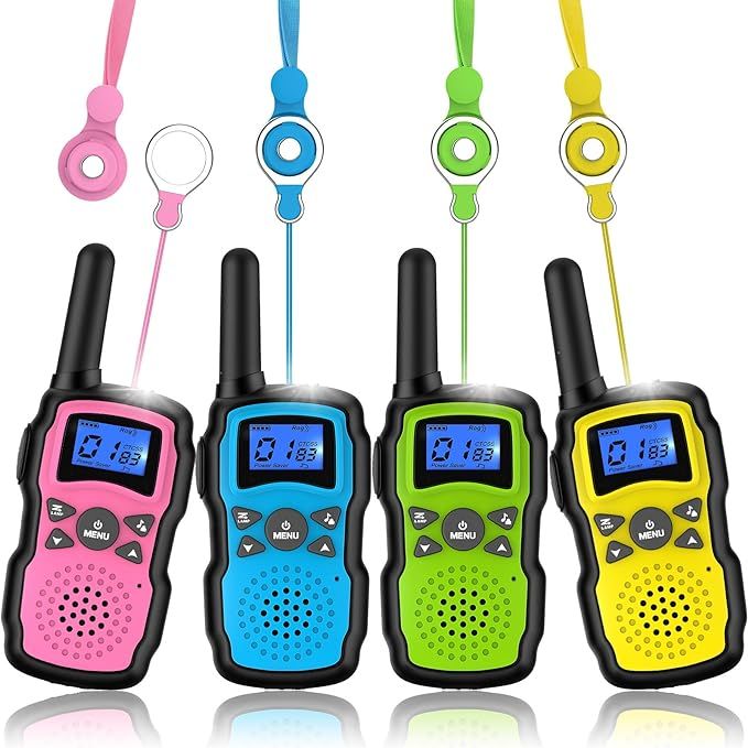 Wishouse Walkie Talkies for Kids 4 Pack,Family Walky Talky Adults Childrens Radio Long Range,Outd... | Amazon (US)