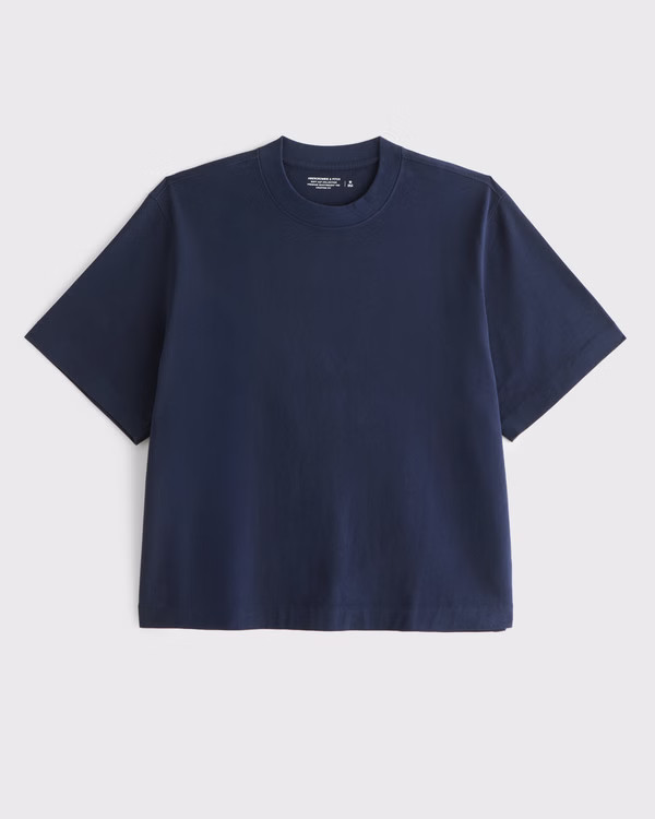 Premium Heavyweight Cropped Tee | Abercrombie & Fitch (US)