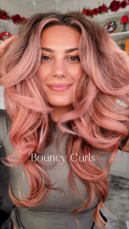 Hot rollers for Bouncy Curls🩷 #LTKvideo #LTKbeauty 