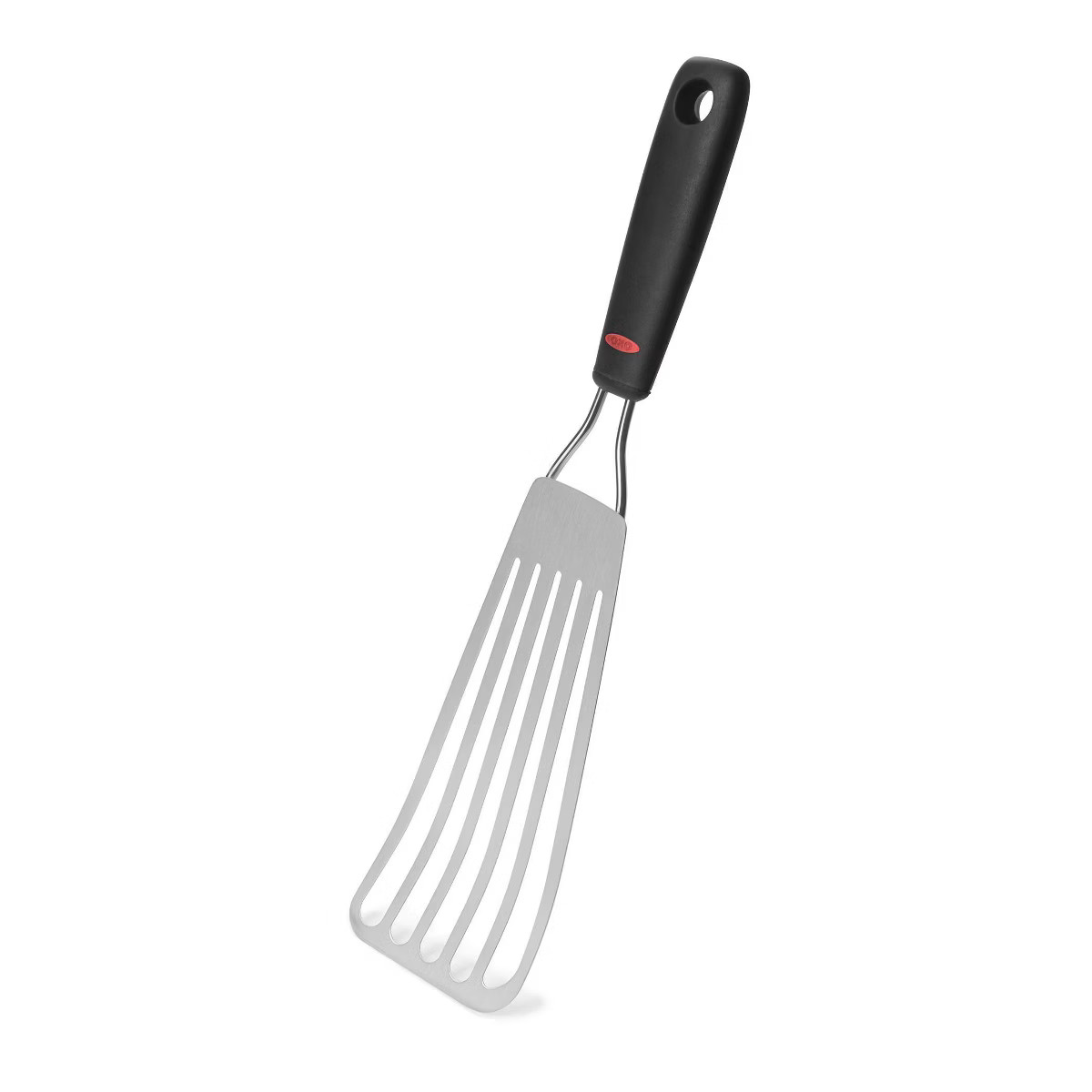 OXO Fish Turner 13.65"x3.5": Stainless Steel Slotted Cooking Spatula, Dishwasher-Safe, Black Hand... | Target