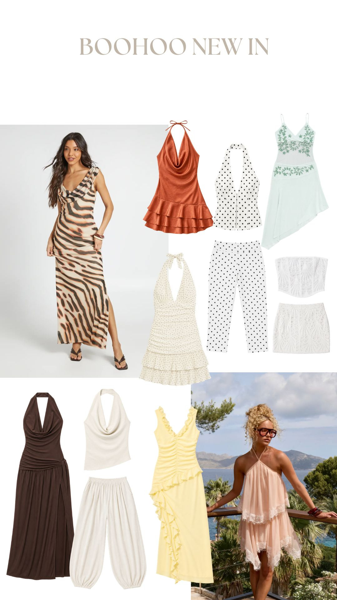 Boohoo New in Picks! 

Summer Edit, Holiday Glam, Feminine Occasionwear, Soft Summer Styling, Vacation Night Out, Trendy Resortwear, Holiday Style, Summer Dress, Holiday Evening outfit, Summer Co-ord 

 #LTKuk #LTKsummer #LTKeurope
