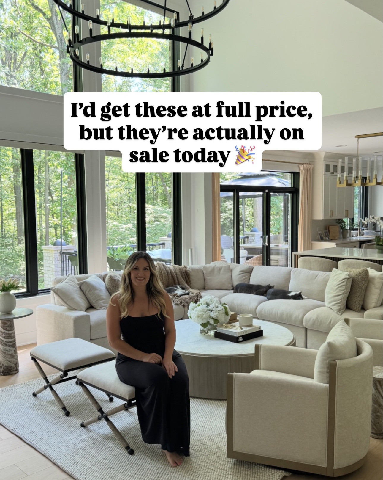 Shop the furniture, rugs and lighting in my home including my modern counter stools, gold island chandelier, linen ottomans, textured wool rug and more 💕

#LTKSaleAlert #LTKHome