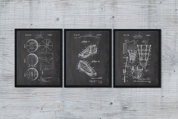 Basketball Patent Basketball Gifts for Men Basketball Decor | Etsy | Etsy (US)