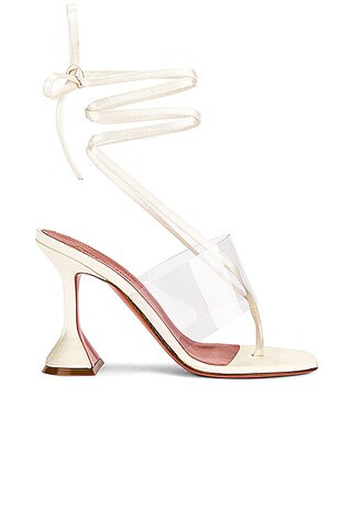 AMINA MUADDI Zula Sandal in Ivory | FWRD 