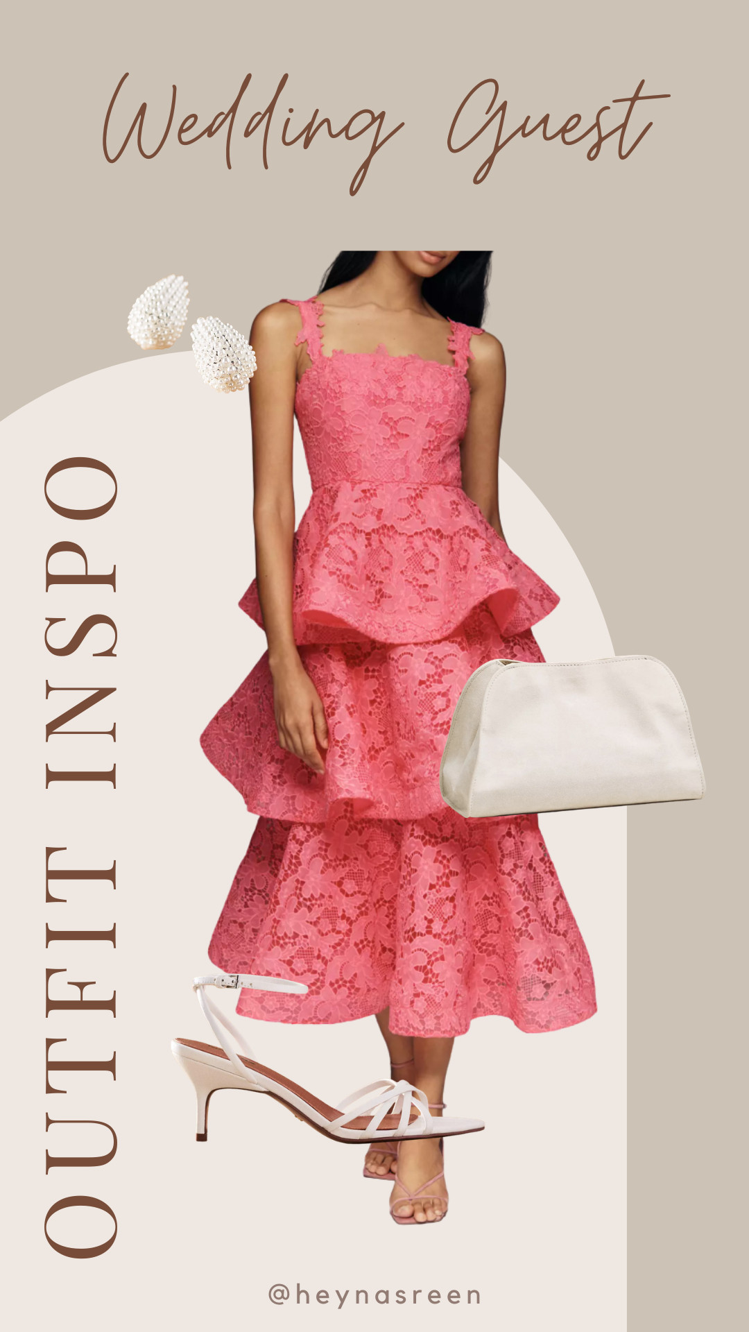 Wedding Guest Outfit Idea: Pink Anthropologie dress & white accessories. Perfect for a spring or summer wedding! 

 

#LTKWedding