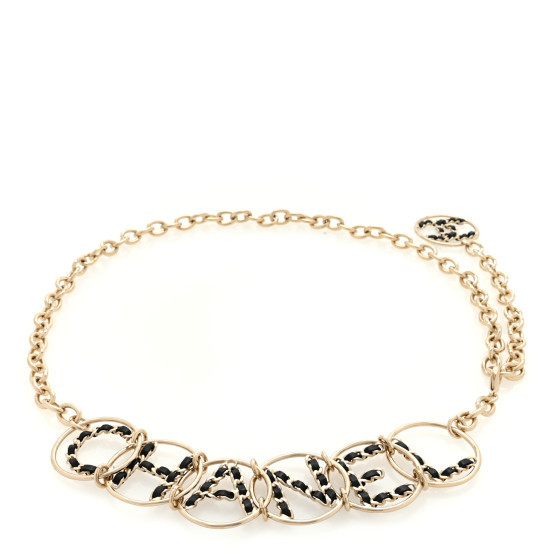 Chanel Metal Lambskin Chain Logo Belt Gold | FASHIONPHILE (US)