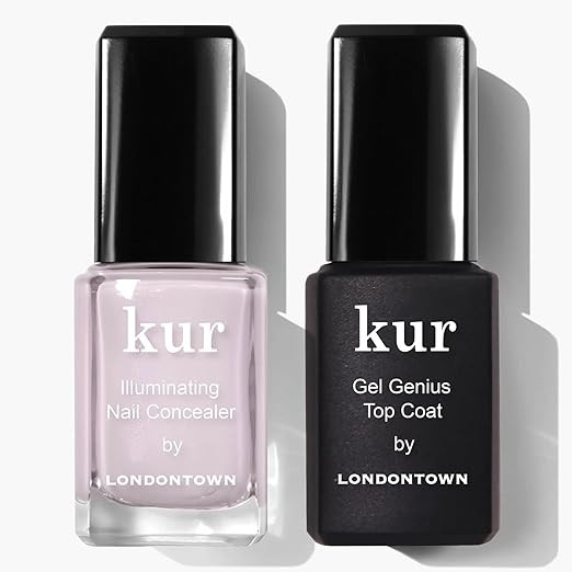 LONDONTOWN kur Nail Conceal & Go Duo Set, Includes Nail Illuminating Concealer & Gel Genius Top C... | Amazon (US)