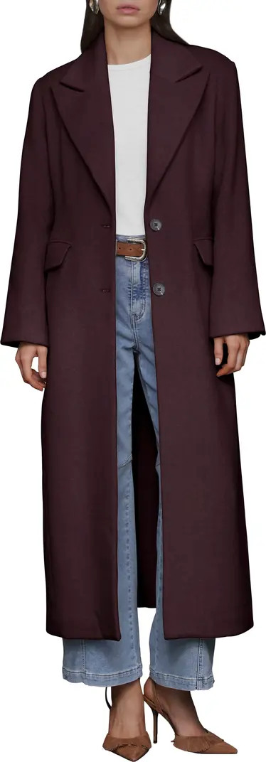 Strong Shoulder Hourglass Single Breasted Coat | Nordstrom