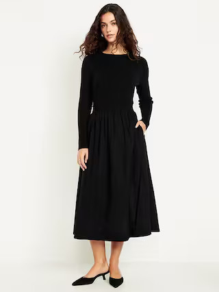 Smocked Midi Skirt | Old Navy (US)