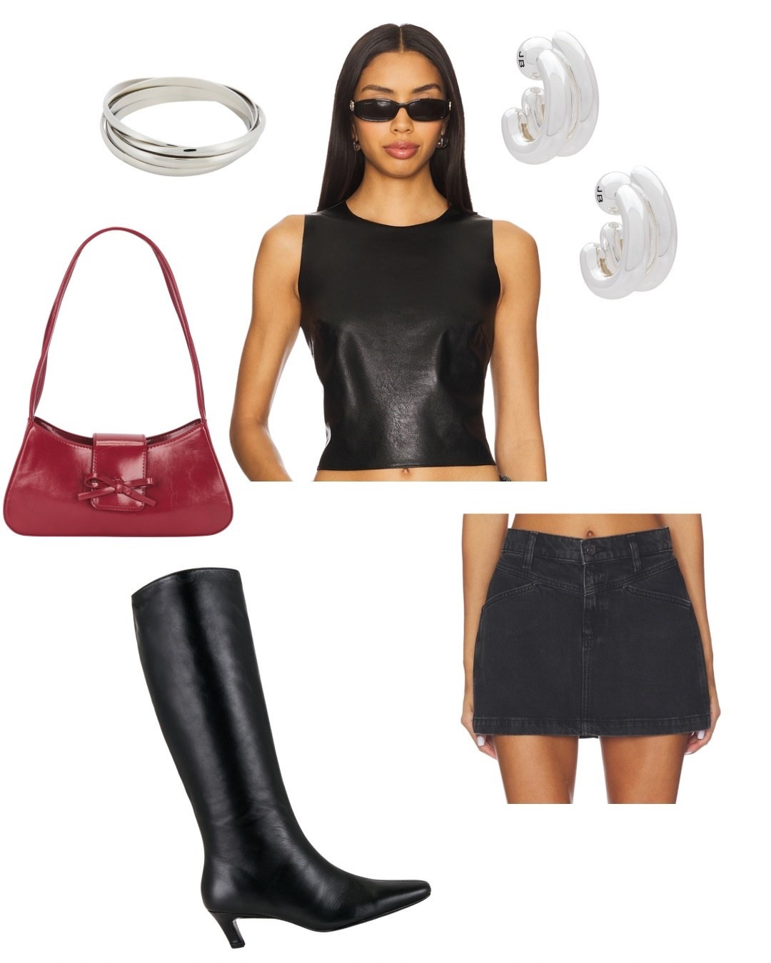 Fall going out fit!! I love an all black moment with a pop of color & red is the perfect fall color. 


red bag, black skirt, black leather top, silver jewelry 

#LTKStyleTip #LTKSeasonal