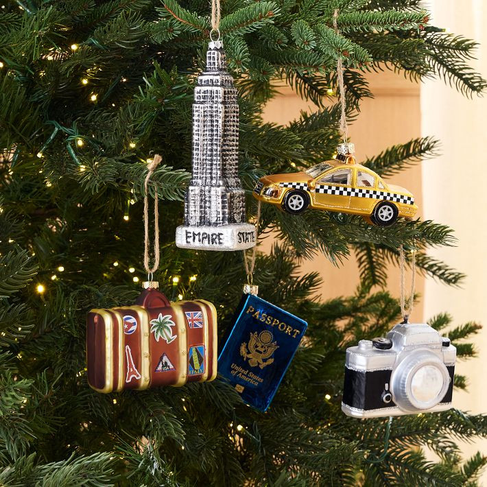 Glass NYC Ornaments (Set of 5) | West Elm (US)