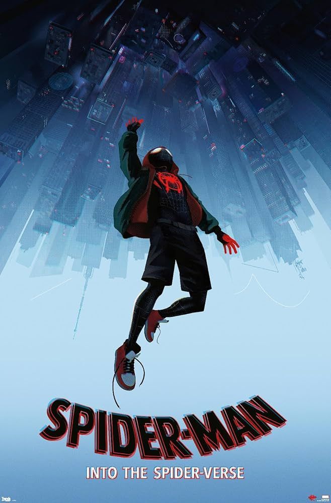 Trends International Marvel Spider-Man - Into The Spider-Verse - Falling Wall Poster, 22.375" x 3... | Amazon (US)