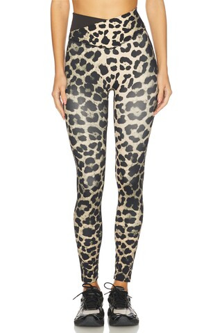 Wander Full Length Legging in Leopard Print & Smokestone | Revolve Clothing (Global)