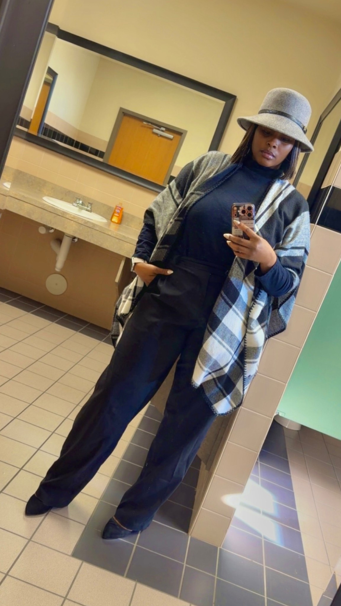 Easy elevated outfit for everyday wear.
I love pieces that do the work for me! This poncho-style wrap instantly pulls a simple black base together without feeling heavy or restrictive.
Perfect for errands, church, or meetings when you want to look polished but stay comfortable. ✨

#LTKOver40 #LTKMidsize #LTKootd