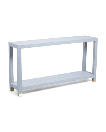 13x30x62 Linen Wrapped Console | TJ Maxx