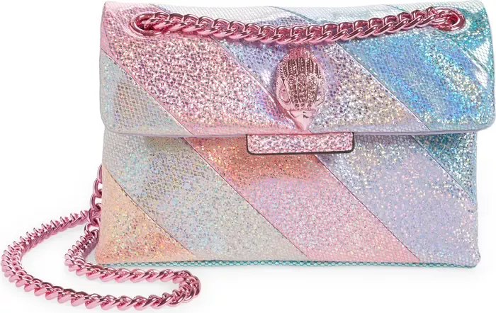 mini kensington glitter crossbody bag