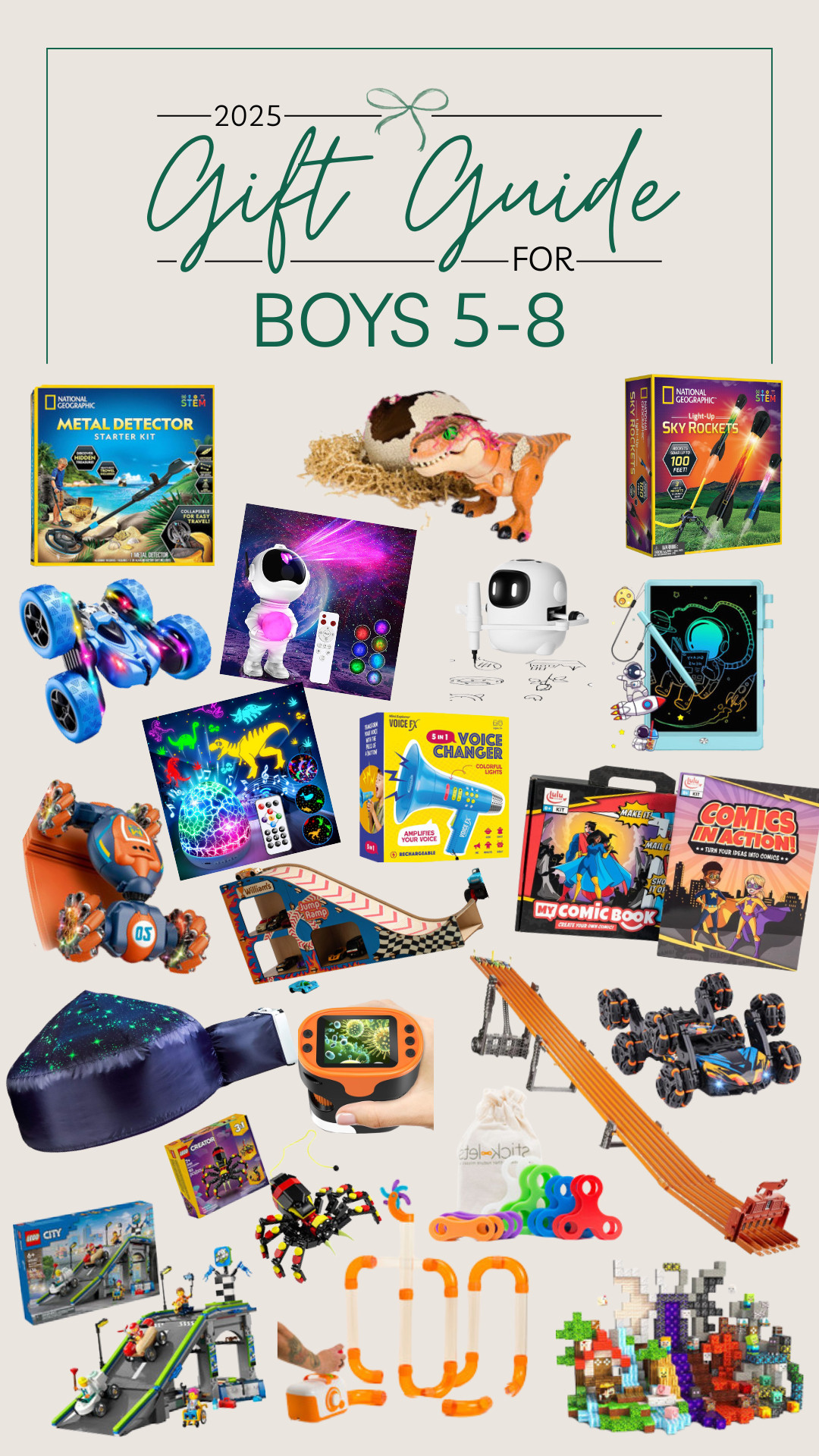 Gift ideas for boys 5-8, gift guide for 5-year-old to 8-year-old boys, gifts for boys age 5, age 6, age 7, age 8 

 #LTKGiftGuide #LTKHoliday #LTKKids