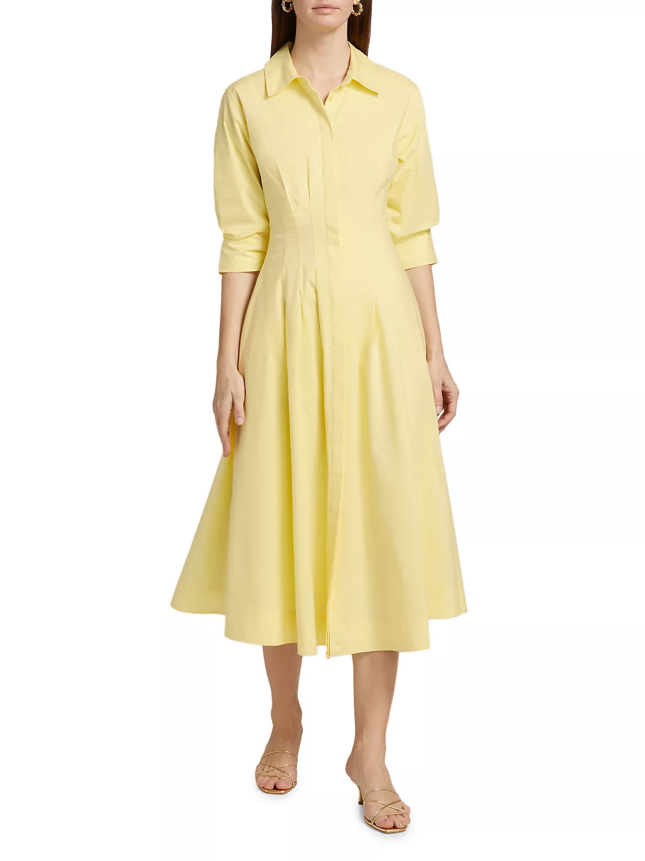 Jazz Pintucked Midi Shirtdress | Saks Fifth Avenue