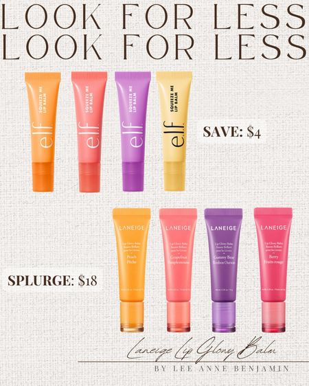 Laneige look for less lip gloss from ELF for only $4! 

#LTKbeauty
