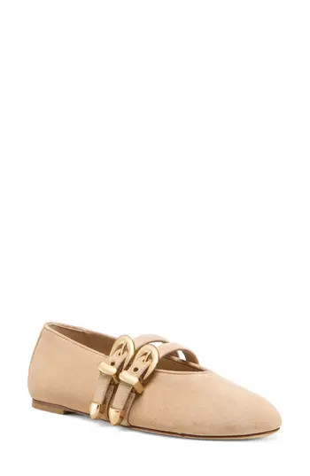 Stuart Weitzman Maven Mary Jane Flat in Adobe at Nordstrom Rack, Size 6 | Nordstrom Rack