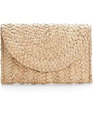 Dailyacc Straw Shoulder Bag For Women Woven Purse Beach Envelope Clutch Straws Wallet | Amazon (US)