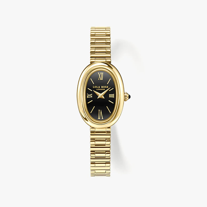 Mirror Black Onyx Watch | Lola Rose