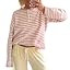 Watashi Women Striped Henley Sweater Long Sleeve Knit Top | Amazon (US)