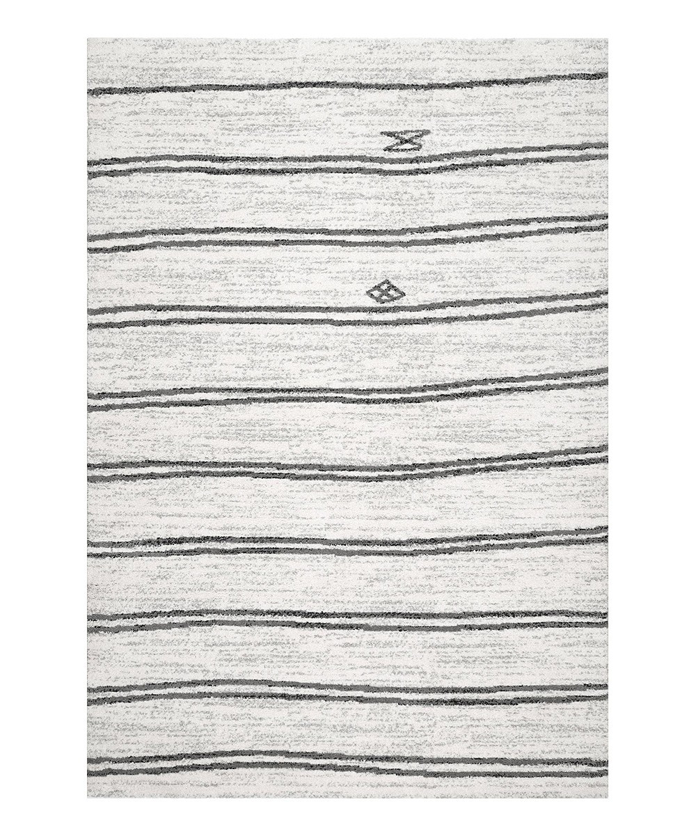 nuLOOM Indoor Rugs Ivory - Ivory Stripe Sammy Rug | Zulily