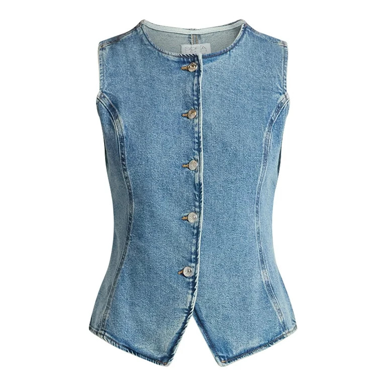 Sofia by Sofia Vergara Women's Scoop Neck Vest, Sizes XS-XXXL | Walmart (US)