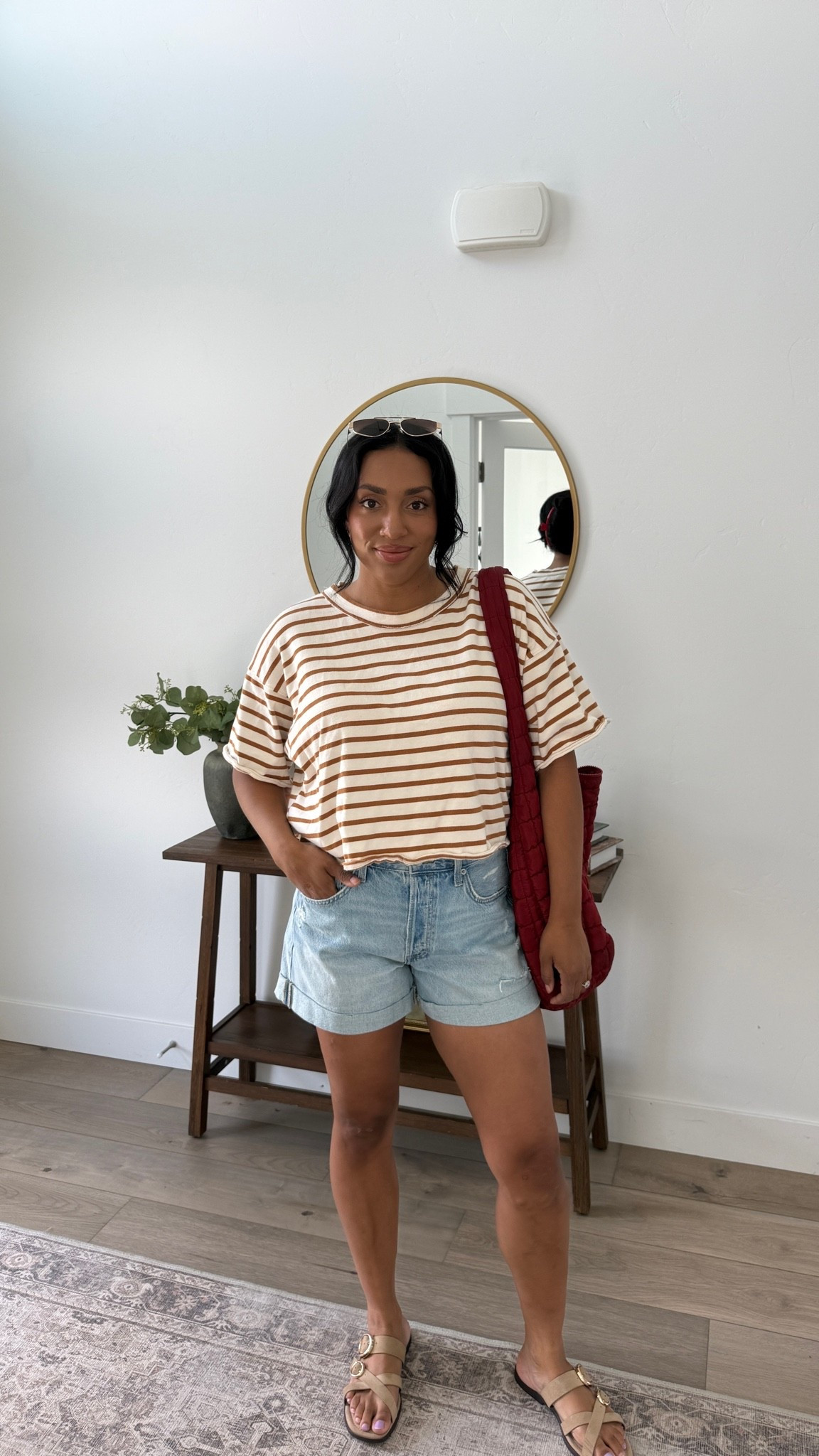 If I could buy all moms one pair of shorts, it would be this one! Perfect length, baggier fit, and the rolled hem helps them not ride up. Big fan! Wearing size 10 @Target

#LTKootd #LTKmomlife #LTKMidsize