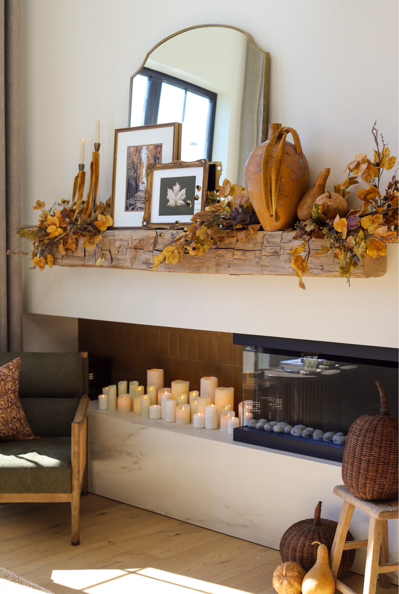I loved creating my fall mantle this year. I used these gorgeous warm golds and mustard tones and I’m so happy with how it turned out. It’s one of my favorite things to decorate each season. It feels warm, cozy and so me! I’ll share a tutorial of exactly how I created this soon! Stay tuned! 

#LTKSeasonal #LTKFindsUnder50 #LTKFallSale