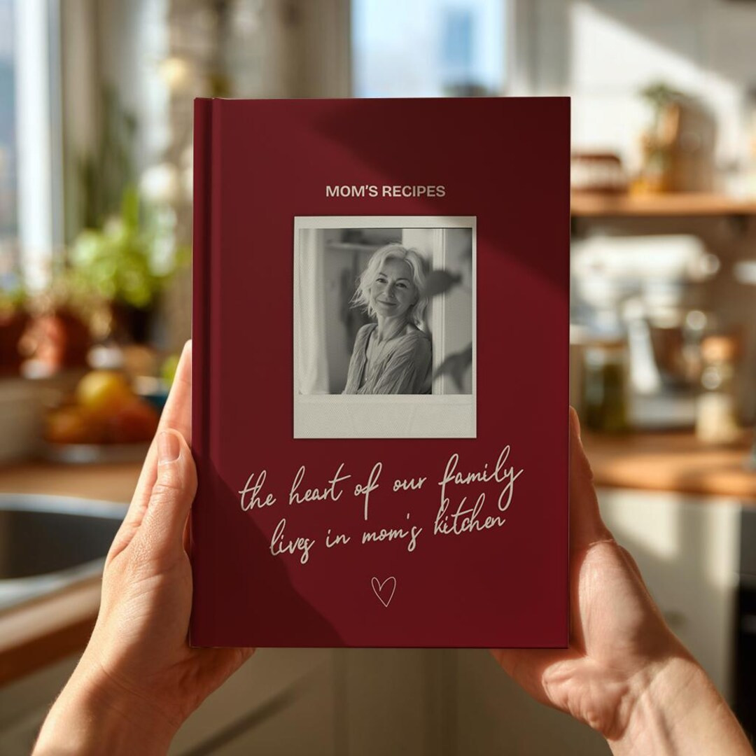 Personalized Mom's Recipe Book With Photo: Family Cooking Keepsake - Etsy | Etsy (US)