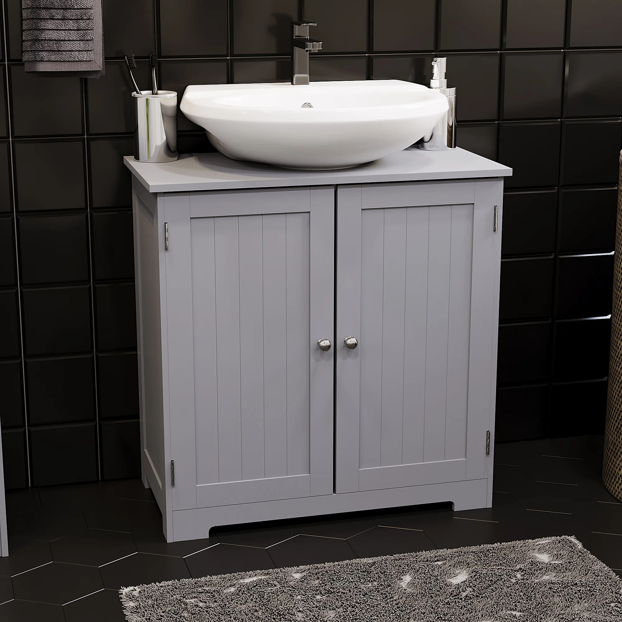 Milano 60cm Wall Mounted Single Bathroom Vanity Base Only | Wayfair UK