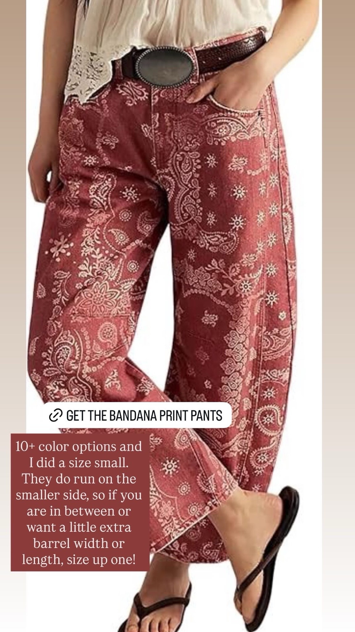 Trending bandana pants! 🫶🏻❤️🤠 

Love these! I did a small

#LTKootd