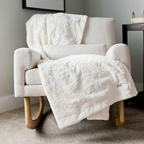 Softest Warm Elegant Cozy Faux Fur Home Throw Blanket by Graced Soft Luxuries (Solid Ivory, Large... | Amazon (US)