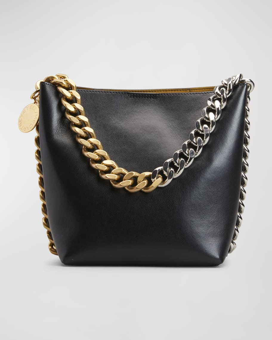 Stella McCartney Alter Mat Two-Tone Chain Bucket Bag | Neiman Marcus