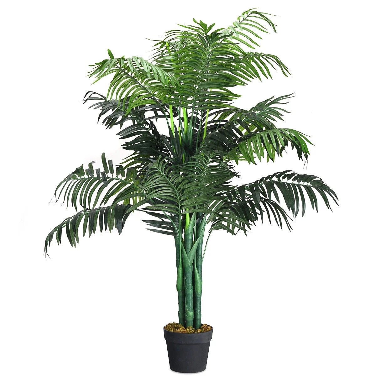 Costway 3.5-Feet Artificial Areca Palm Decorative Silk Tree with Basket Indoor Outdoor | Walmart (US)