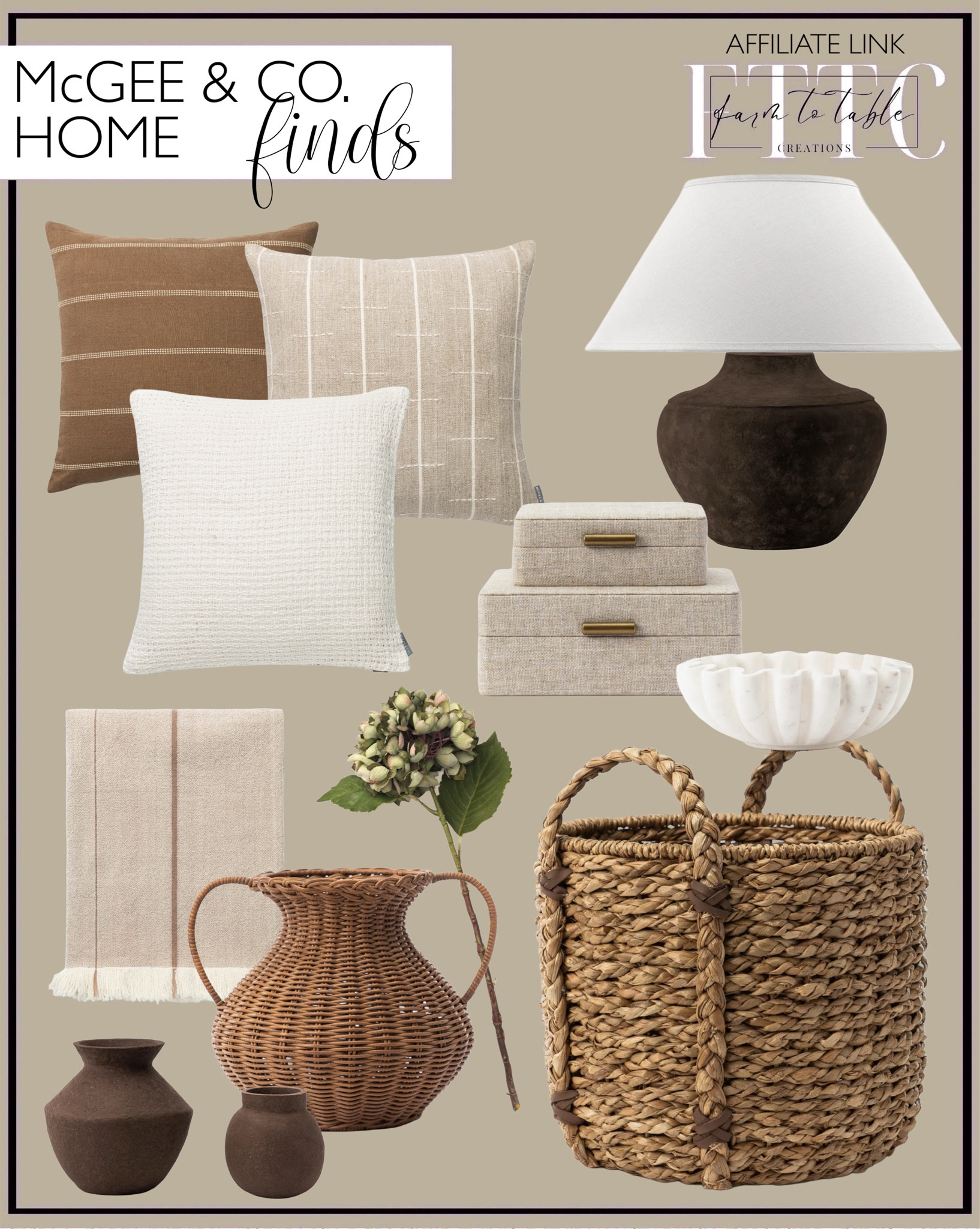 McGee & Co. Home Finds. Follow @farmtotablecreations on Instagram for more inspiration.

Hydrangea Stems. Antonia Woven Vase. Rasley Handled Jar. Frederick Paper Mache Vase. Salter Woven Basket. Fabric Boxes. Alex Plaid Pillow. Hamilton Pillow Cover. Ingersoll Pillow cover. Gannon Table Lamp. Fluted Marble Bowl. 

Bookshelf Decor | Bedroom Space | Cozy Corner | Bathroom | Curated Entryway | Spring  Decor | End of Year Clearance | Trending Decor | Viral Decor | Amazon Holiday | Bedroom corner | Coffee Table Decor | Neutral Decor | Fall Stem Sale | Target Finds | Skinny Bench | Bedroom | Living Room | Breakfast Nook | Amazon Home | Target Sale | Loloi Rugs | Magnolia Home | console table | console table styling | faux stems | entryway space | front porch decor | neutral decor | entryway decor | cozy home | affordable decor |  home decor | home inspiration | console styling | entryway rug | cozy moody home | moody home decor | neutral home | bathroom decor | living room | spring decor | Hearth & Hand | Studio McGee




#LTKSaleAlert #LTKStyleTip #LTKHome