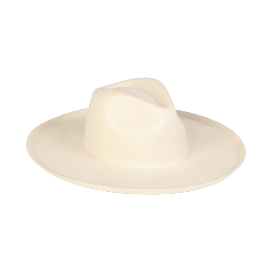 The Melodic Fedora - Wool Felt Fedora Hat in White | Lack of Color US | Lack of Color US
